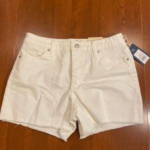 NWT White Universal Thread Fringed Jean Shorts